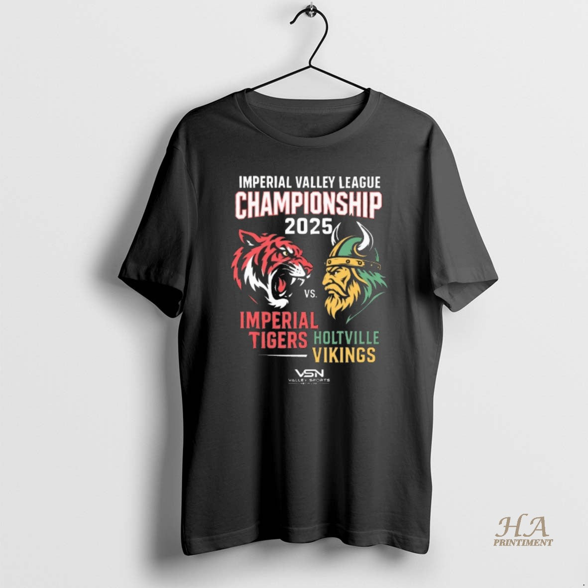 Official Imperial Valley League Championship 2025 Imperial Tigers Vs Holtville Vikings T-Shirts, Hoodie, Sweatshirt
