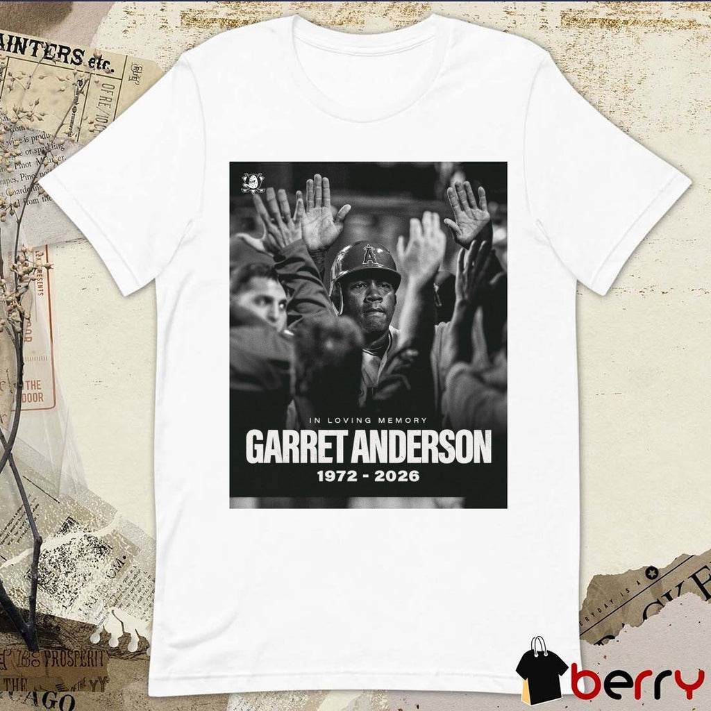 In Loving Memory Garret Anderson 1972-2026 Anaheim Ducks t-shirt