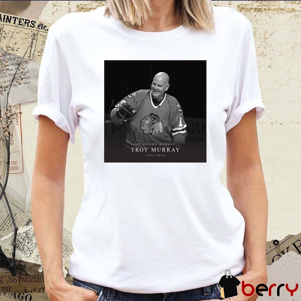 In Loving Memory Troy Murray 1962 – 2026 NHL Public Relations Poster t-shirt