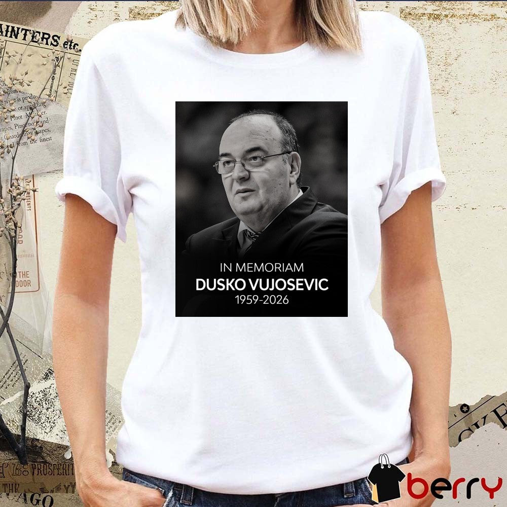 In Memoriam Dusko Vujosevic 1959-2026 Euro League t-shirt
