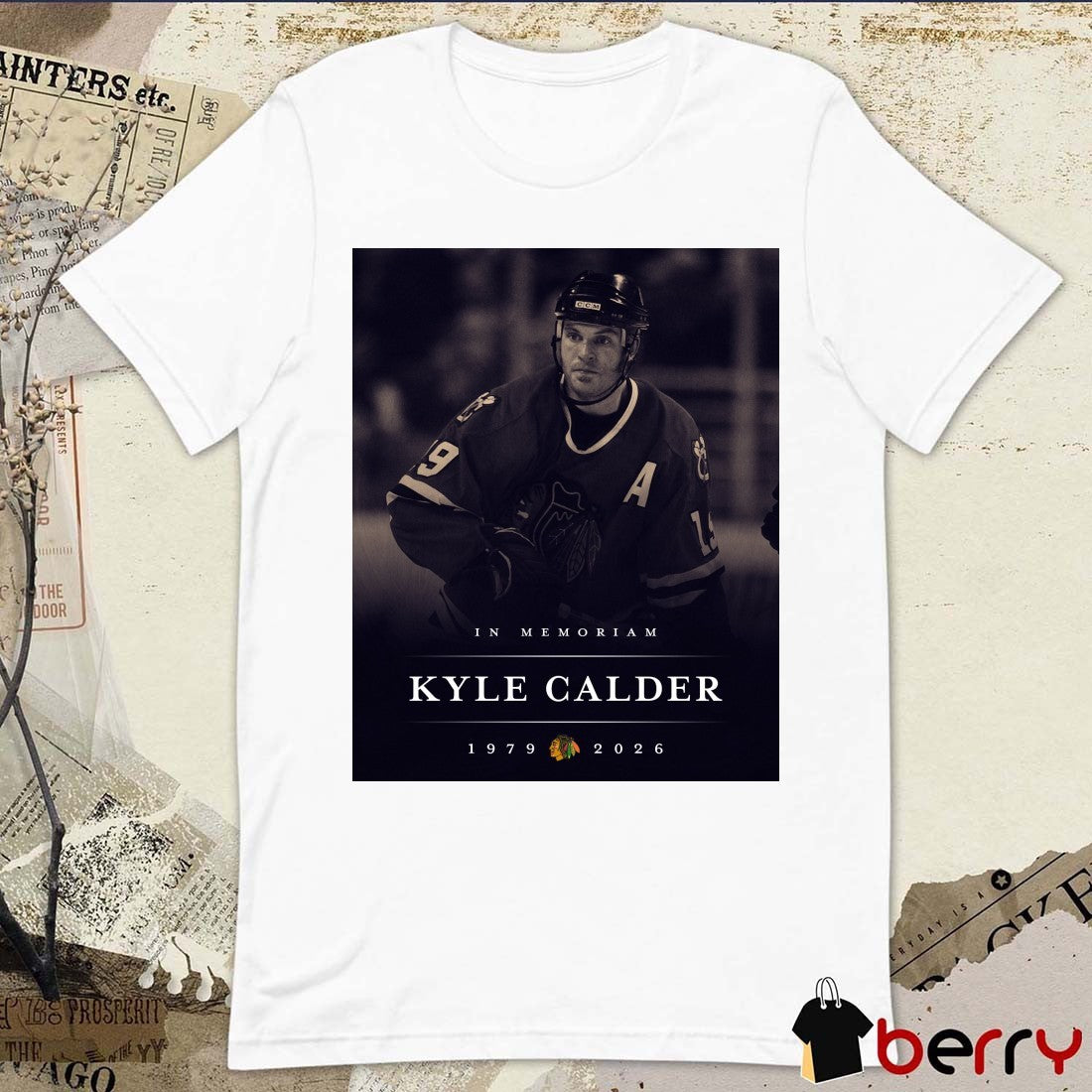 In Memoriam Kyle Calder 1979 – 2026 Chicago Blackhawks Poster t-shirt