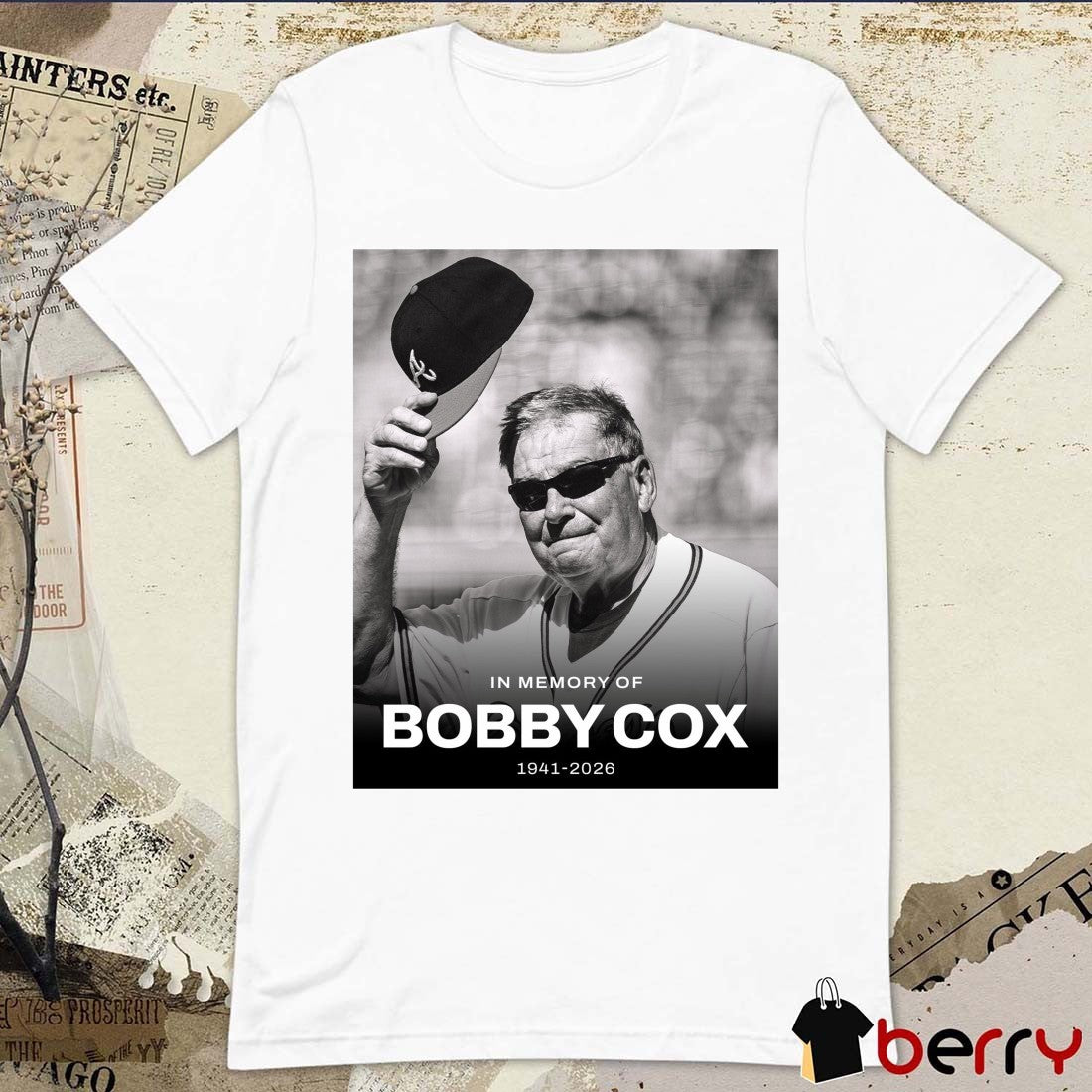In Memory Of Bobby Cox 1941 – 2026 Atlanta Falcons Poster t-shirt