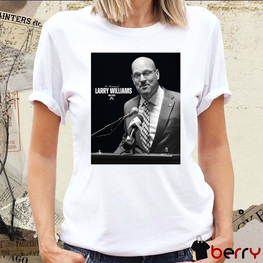 In Memory Of Former Athletic Director Larry Williams 1963-2025 Poster t-shirt
