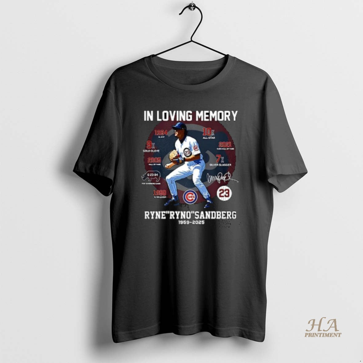 Official In Loving Memory Ryne Ryno Sandberg 1959 2025 Signature T-Shirts, Hoodie, Sweatshirt | InkNestWear.com