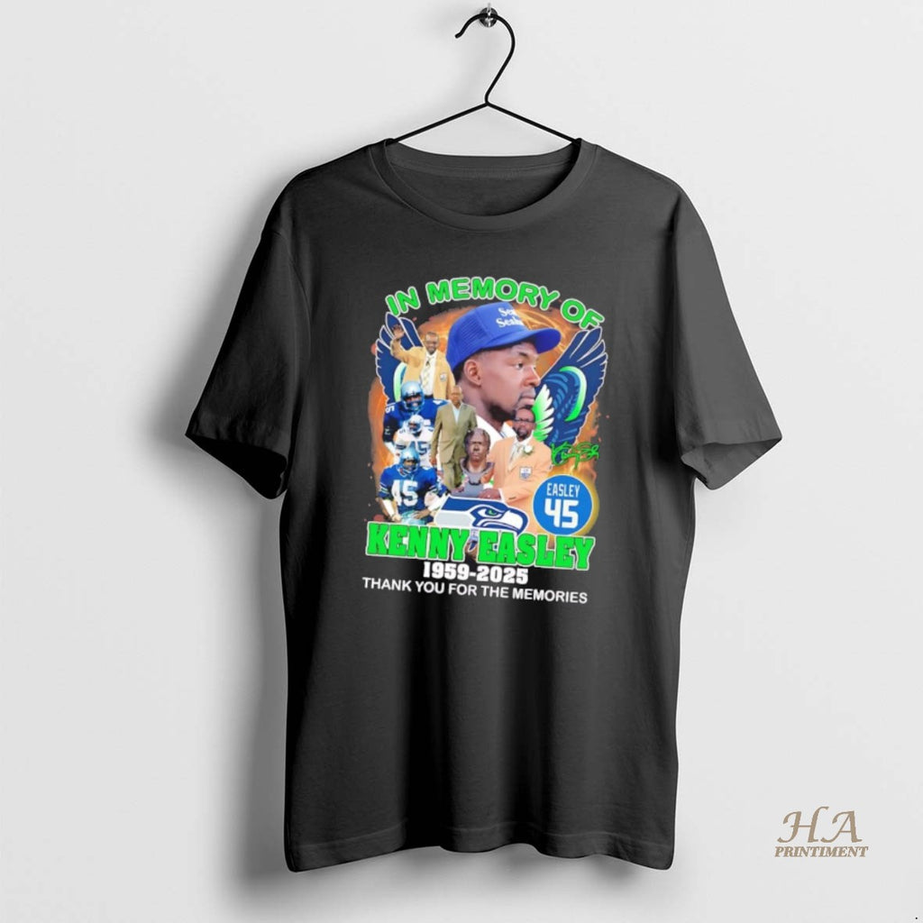 Official In Memory Of Kenny Easley 1959 2025 Thank You For The Memories T-Shirts, Hoodie, Sweatshirt | InkNestWear.com