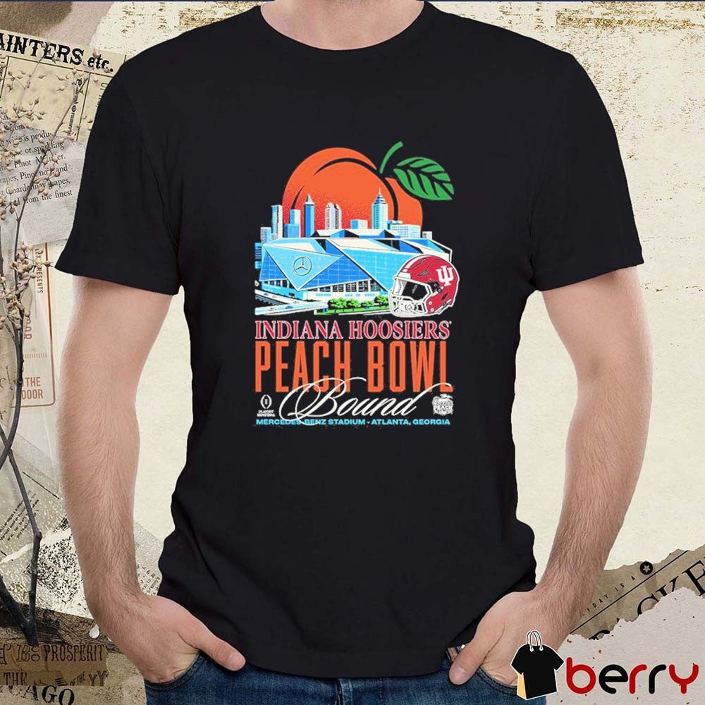 Indiana Hoosiers 2026 Peach Bowl Bound Mercedes-Benz Stadium Atlanta GA t-shirt