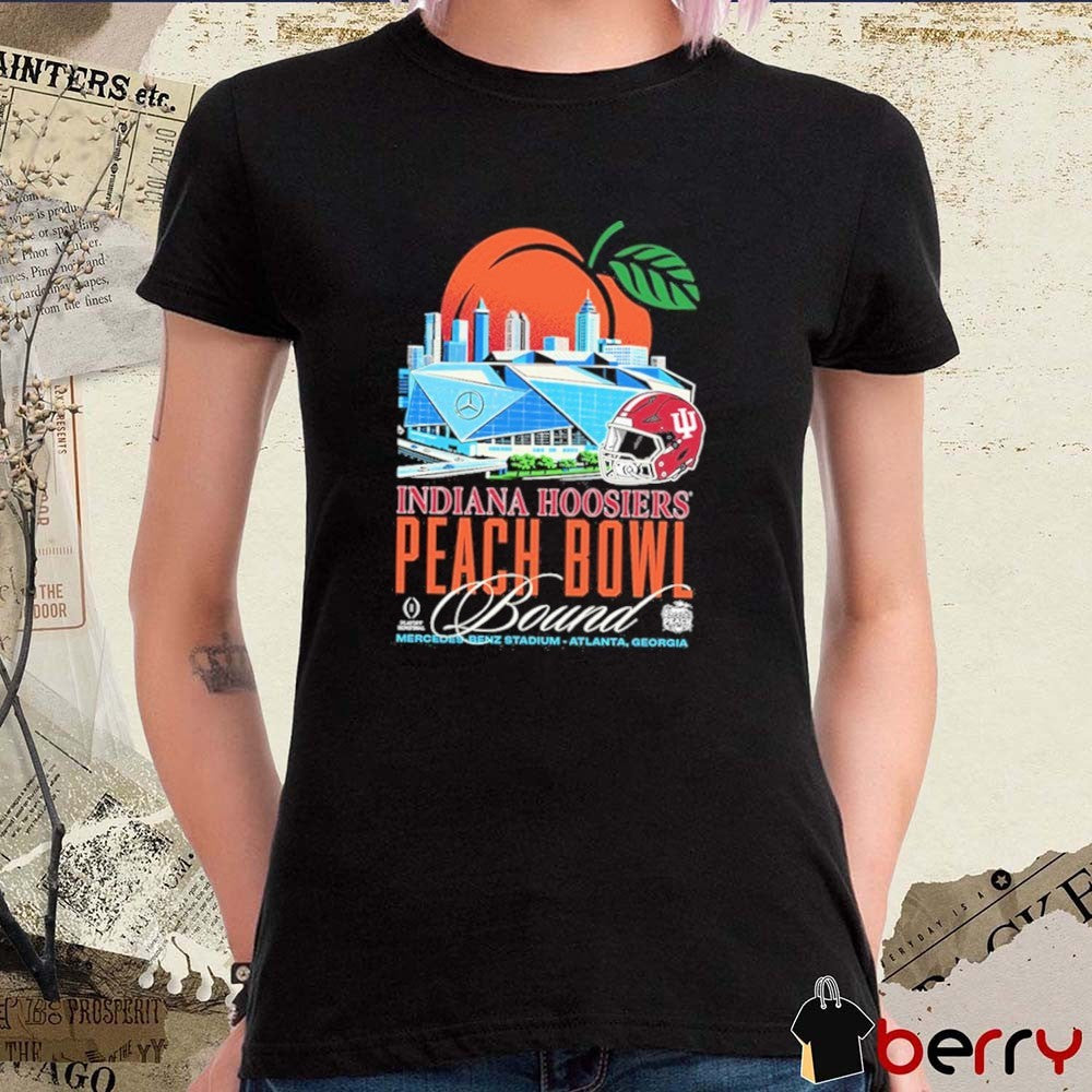 Indiana Hoosiers 2026 Peach Bowl Bound Mercedes-Benz Stadium Atlanta GA t-shirt