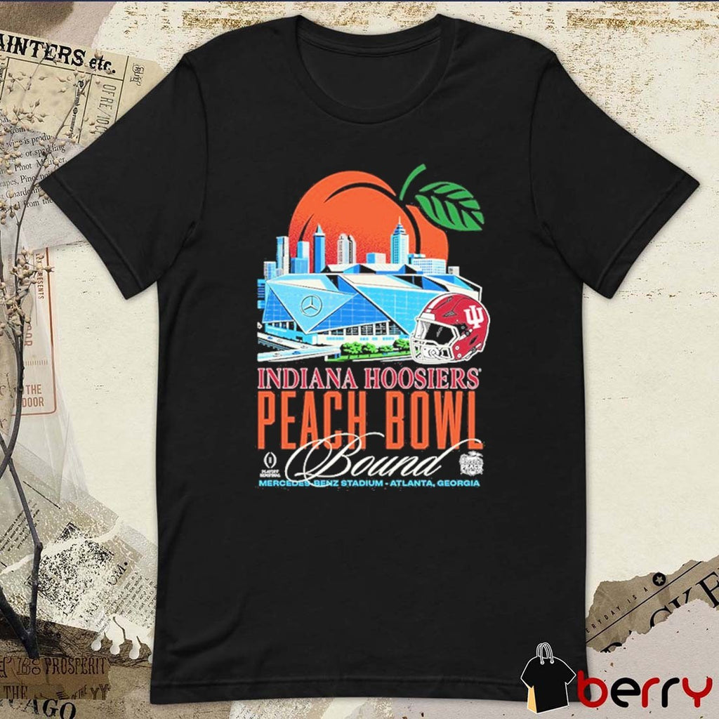 Indiana Hoosiers 2026 Peach Bowl Bound Mercedes-Benz Stadium Atlanta GA t-shirt