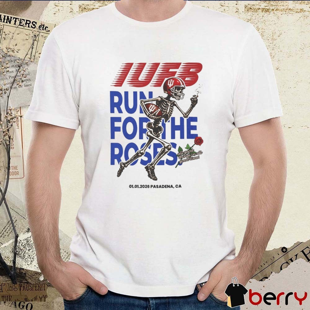 Indiana Hoosiers Run For The Roses January 1, 2026 Rose Bowl Pasadena, CA Skeleton t-shirt
