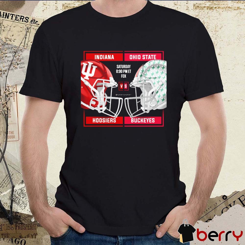 Indiana Hoosiers Vs Ohio State Buckeyes December 6 2025 Big Ten Championship Helmets t-shirt