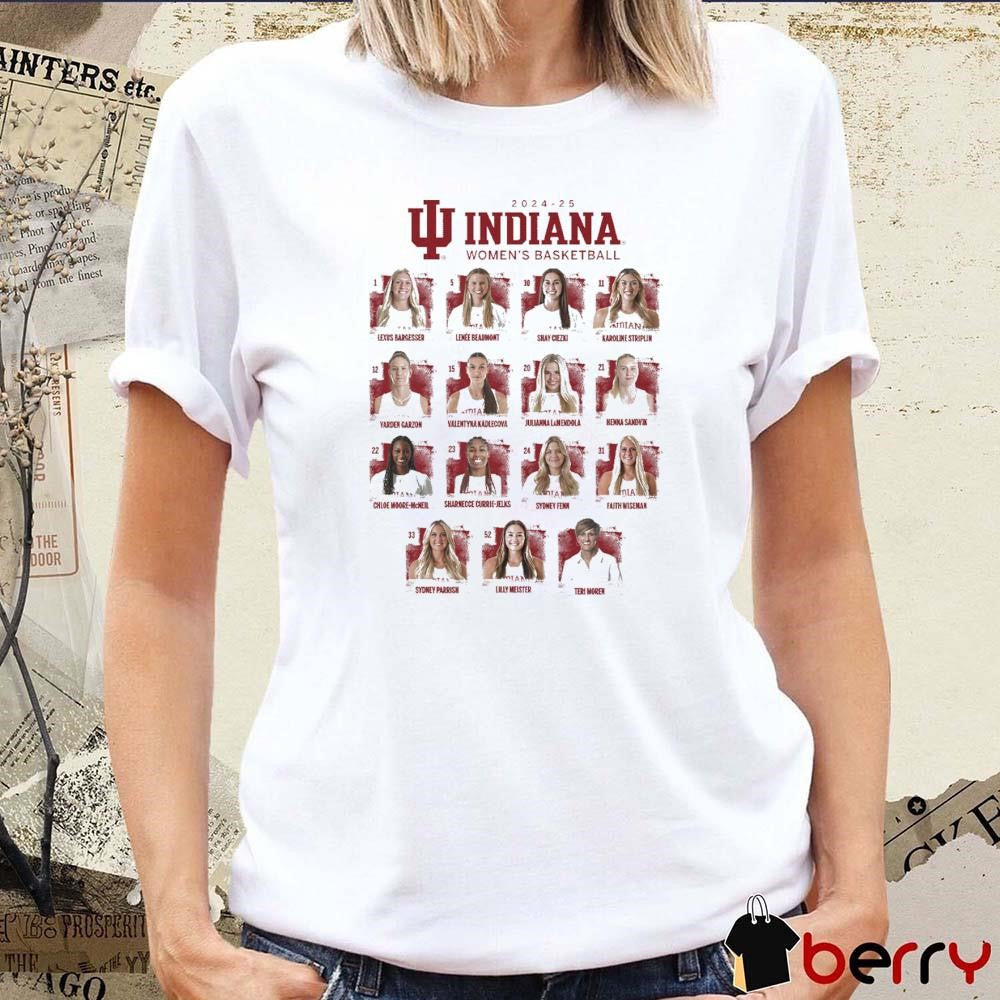 Indiana Women’s Basketball Floating Heads 2024-25 t-shirt