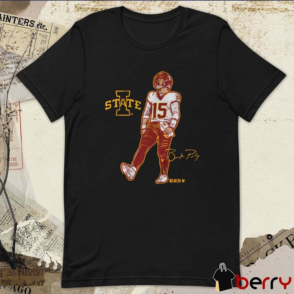 Iowa State Cyclones Football NCAA Brock Purdy Superstar Pose Signature t-shirt