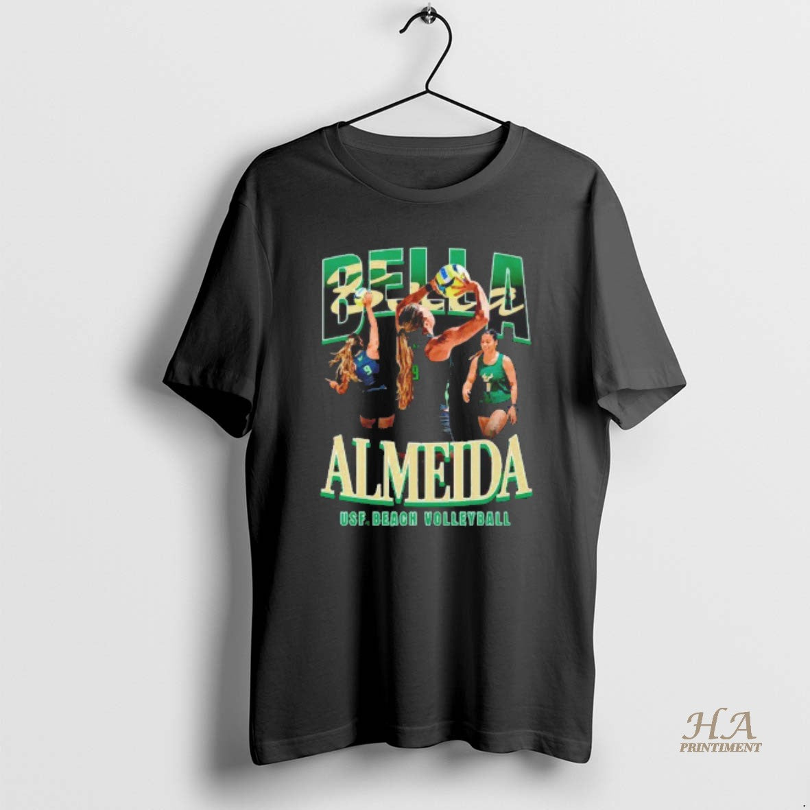 Official Isabella Almeida South Florida Bulls Beach Volleyball Player Graphic Blackshirt T-Shirts, Hoodie, Sweatshirt