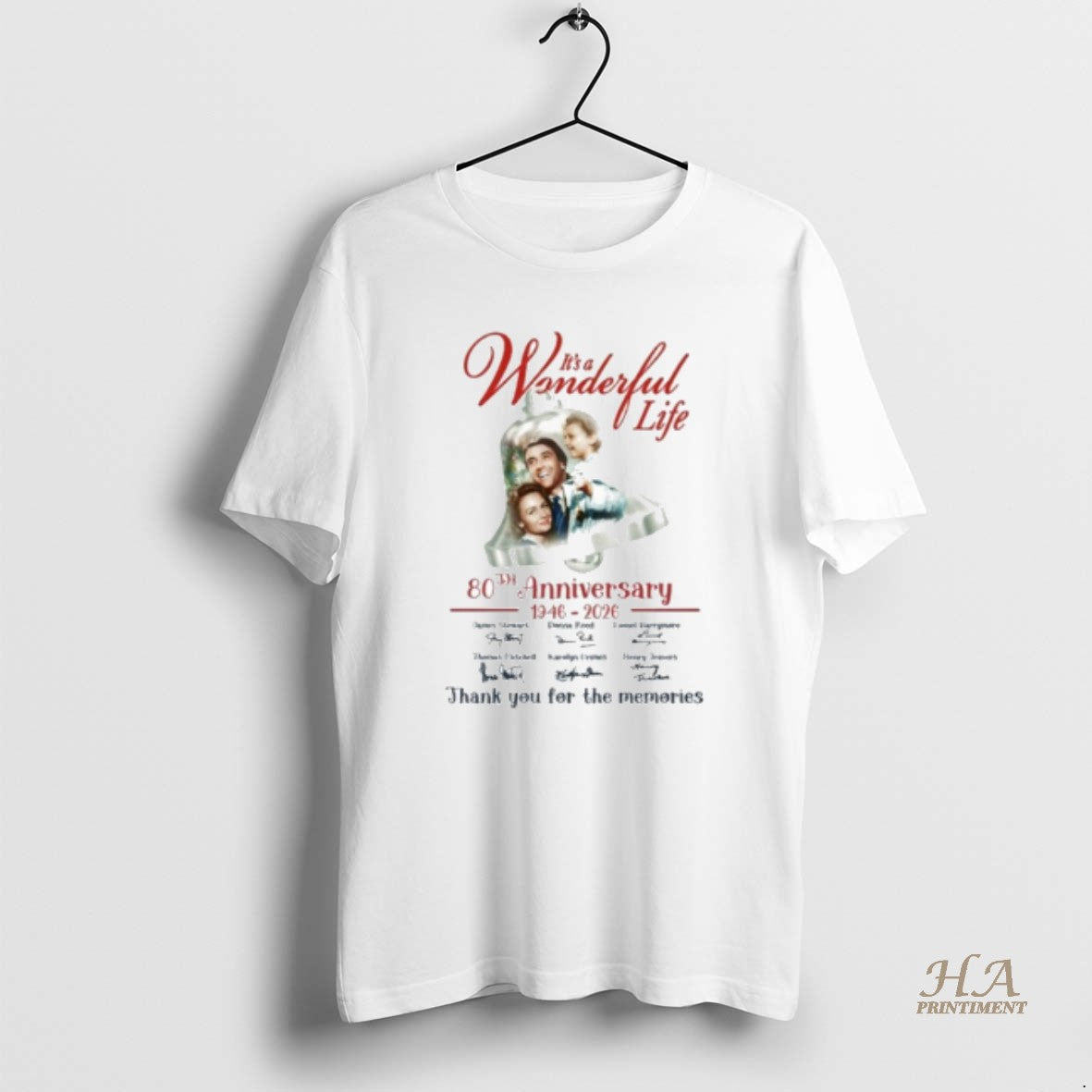 Official Its A Wonderful Life 80th Anniversary1946 2026 Signature Thank You For The Memories T-Shirts, Hoodie, Sweatshirt
