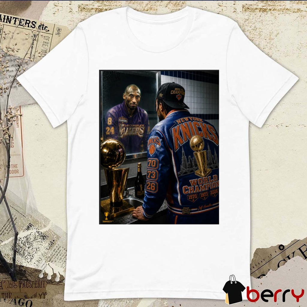 JB Kobe Jalen Brunson Knicks and Kobe Bryant Lakers Mirror NBA 2026 t-shirt