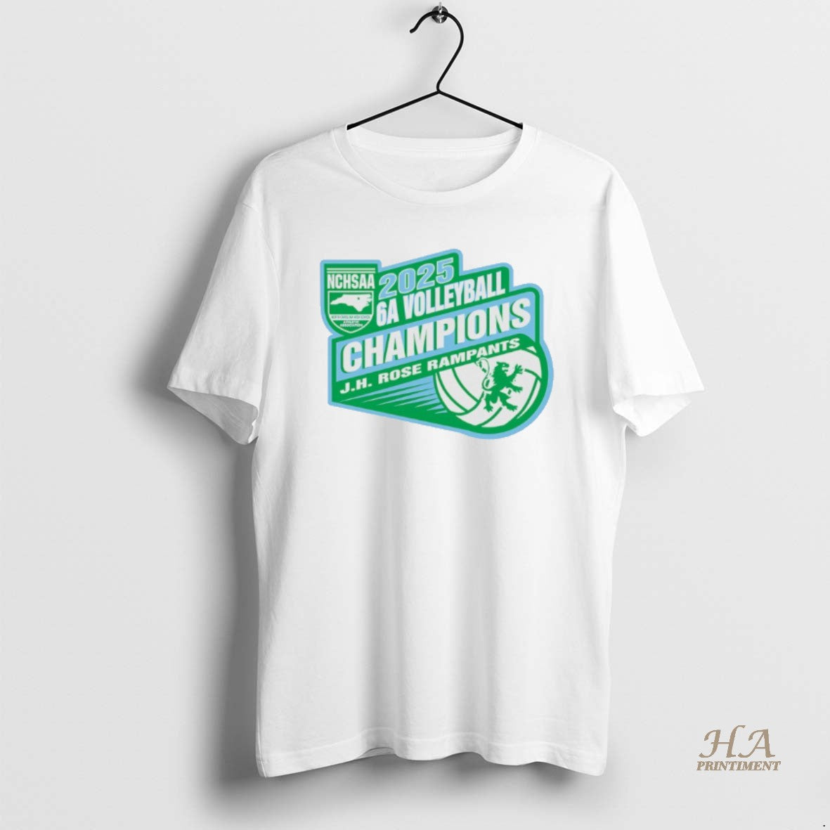 Official Jh Rose Rampants 2025 Nchsaa 6a Volleyball Champions T-Shirts, Hoodie, Sweatshirt | InkNestWear.com
