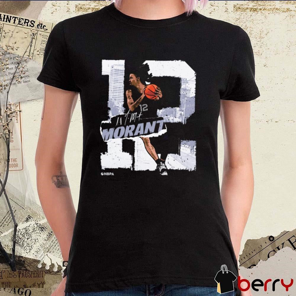 Ja Morant Memphis Grizzlies Rough Signature t-shirt