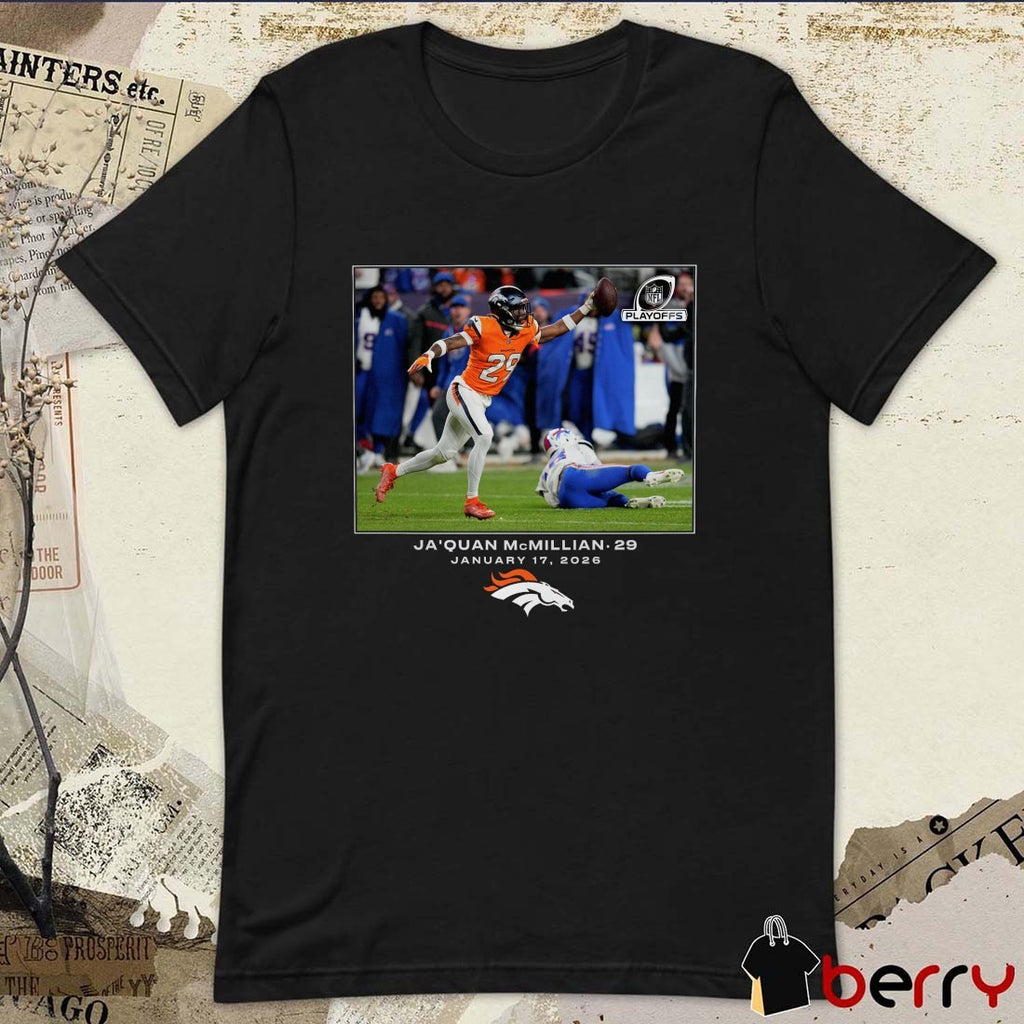 Ja’Quan McMillian Denver Broncos NFL Flash Features January 17 2026 t-shirt
