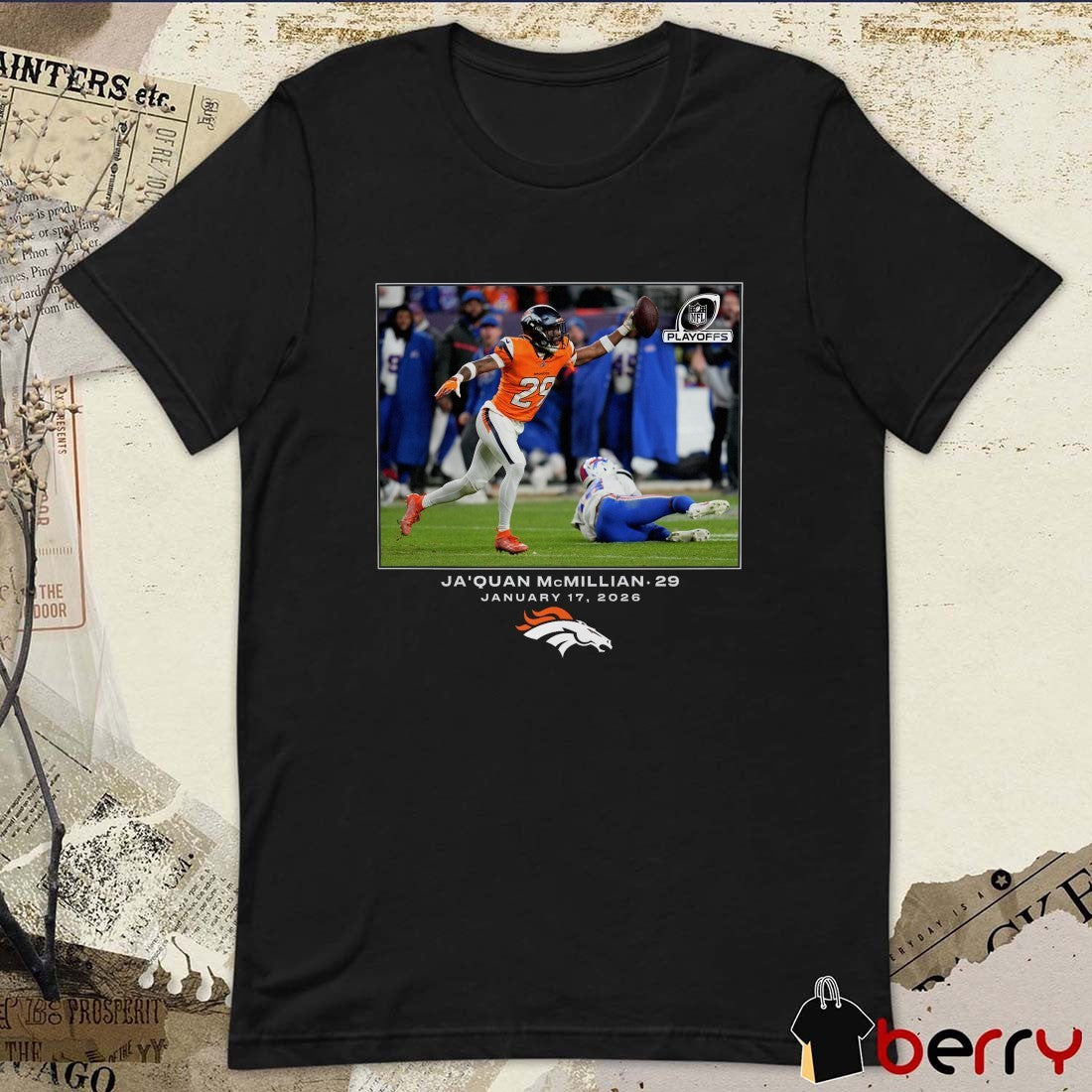 Ja’Quan McMillian Denver Broncos NFL Flash Features January 17 2026 t-shirt