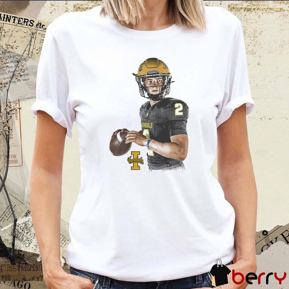 Jack Layne Idaho Vandals Portrait Graphic t-shirt