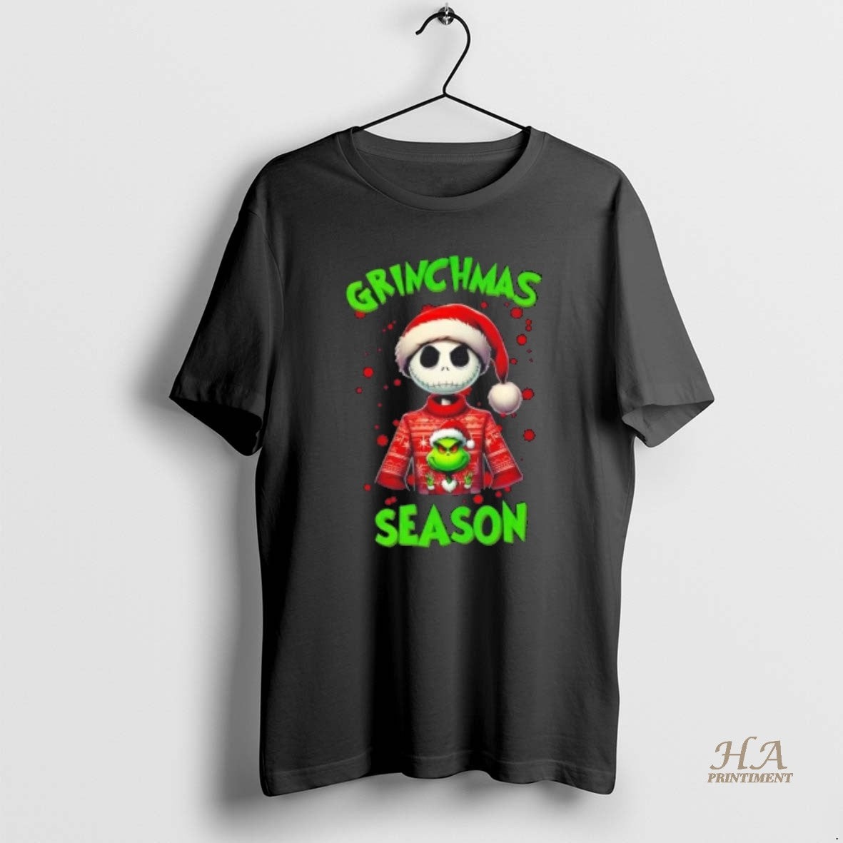 Official Jack Skellington Grinchmas Season T-Shirts, Hoodie, Sweatshirt | InkNestWear.com