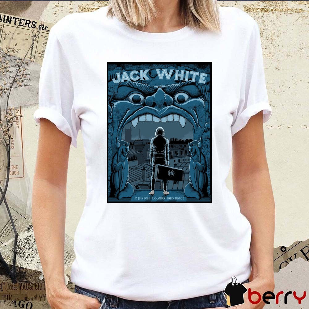 Jack White June 13 2026 L’Olympia Paris France Poster t-shirt