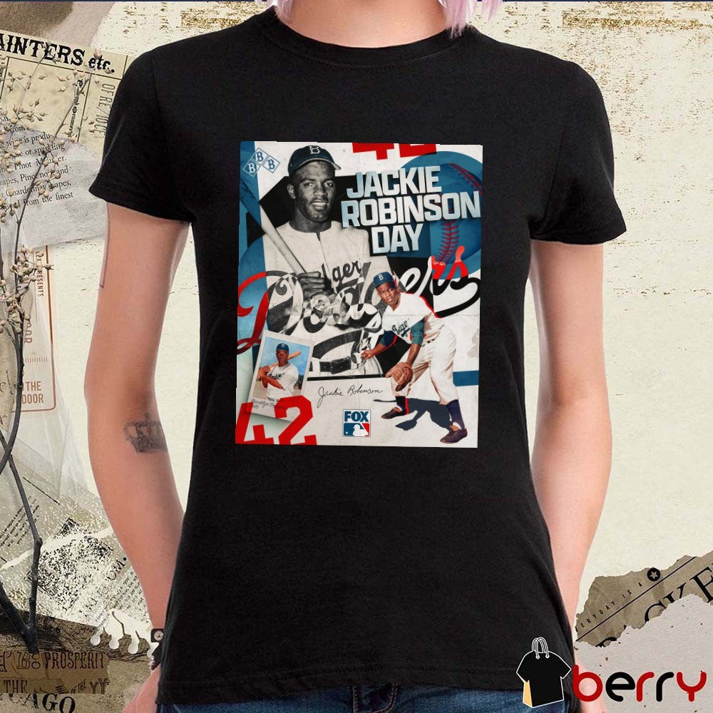 Jackie Robinson Day Los Angeles Dodgers Jackie Robinson FOX MLB 2026 Poster t-shirt