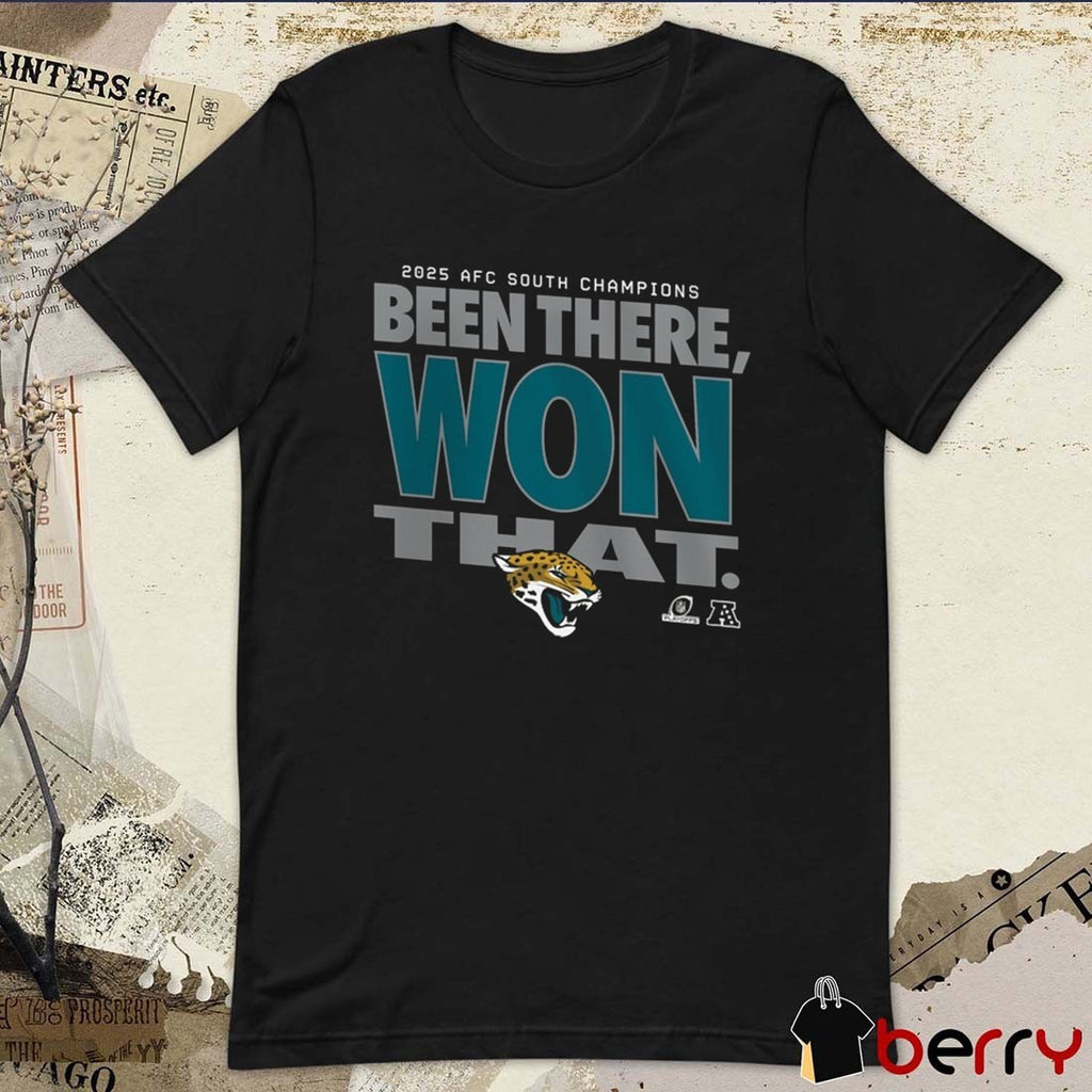Jacksonville Jaguars 2025 Been There Won That AFC South Division Champions Locker Room Trophy t-shirt