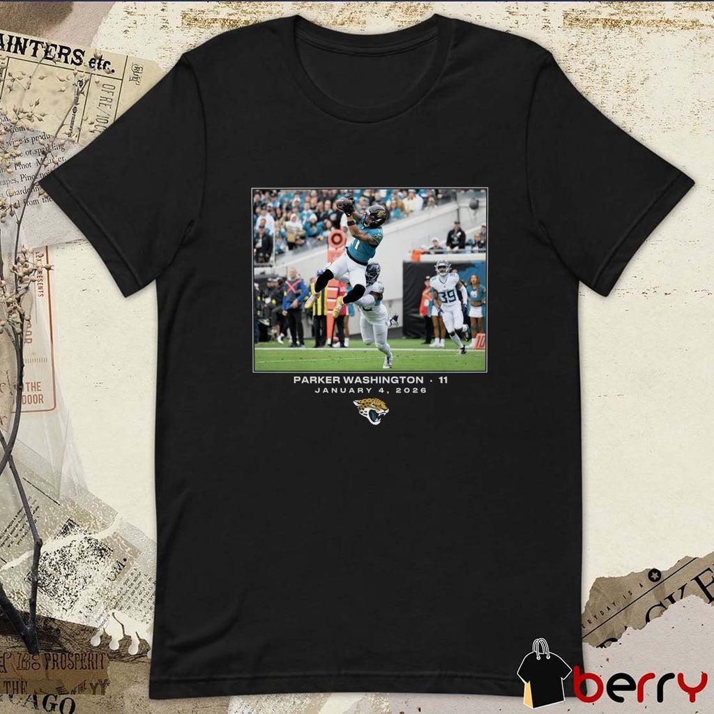 Jacksonville Jaguars Parker Washington NFL Flash Features Week 18 January 4 2026 t-shirt