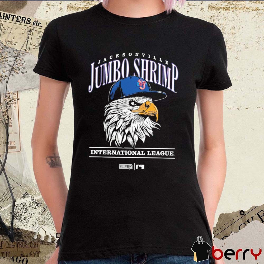 Jacksonville Jumbo Shrimp MiLB International League Baseballism League Eagle t-shirt