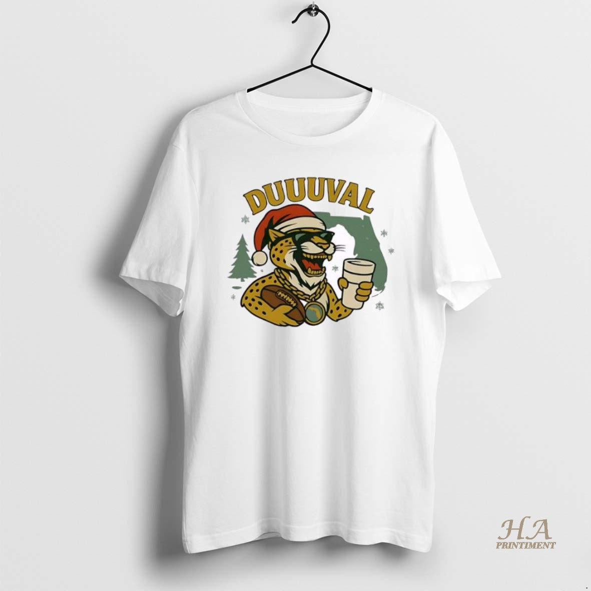 Official Jacksonville Mascot Hat Santa Personalized Ornaments White T-Shirts, Hoodie, Sweatshirt | InkNestWear.com