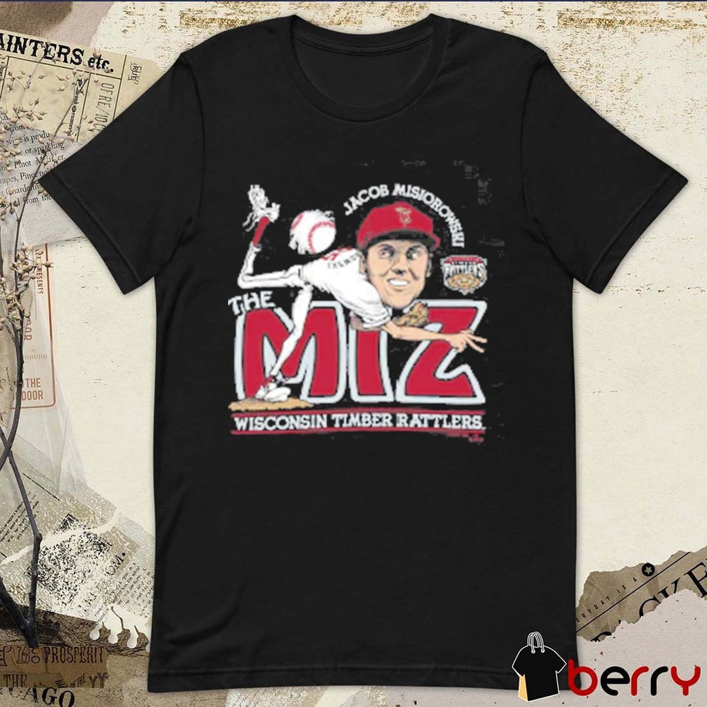 Jacob Misiorowski The Miz Wisconsin Timber Rattlers MiLB Caricature t-shirt