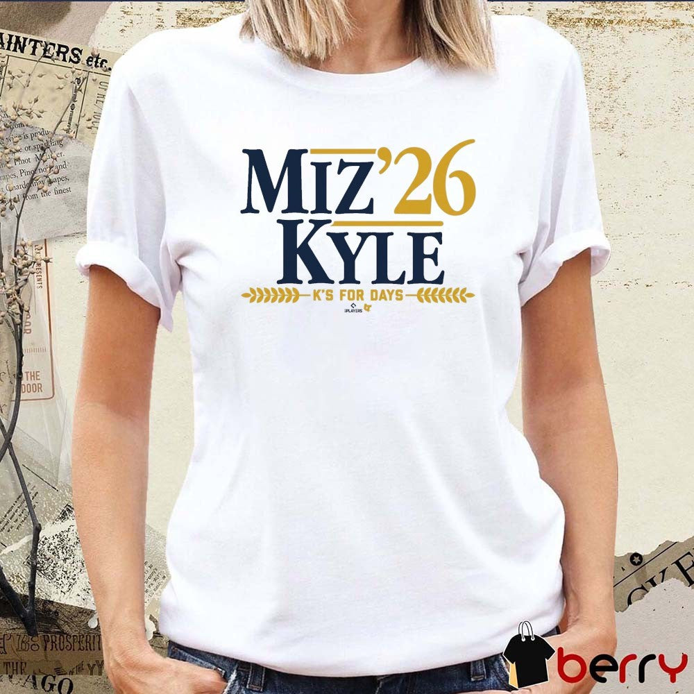 Jacob Misiorowski and Kyle Harrison Miz-Kyle ’26 K’s For Days Milwaukee Brewers MLB t-shirt
