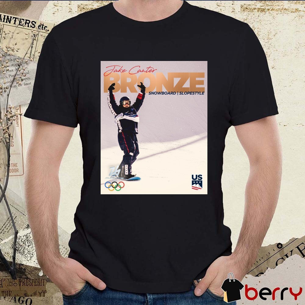 Jake Canter Snowboard Slopestyle Bronze Medal 2026 Winter Olympics t-shirt