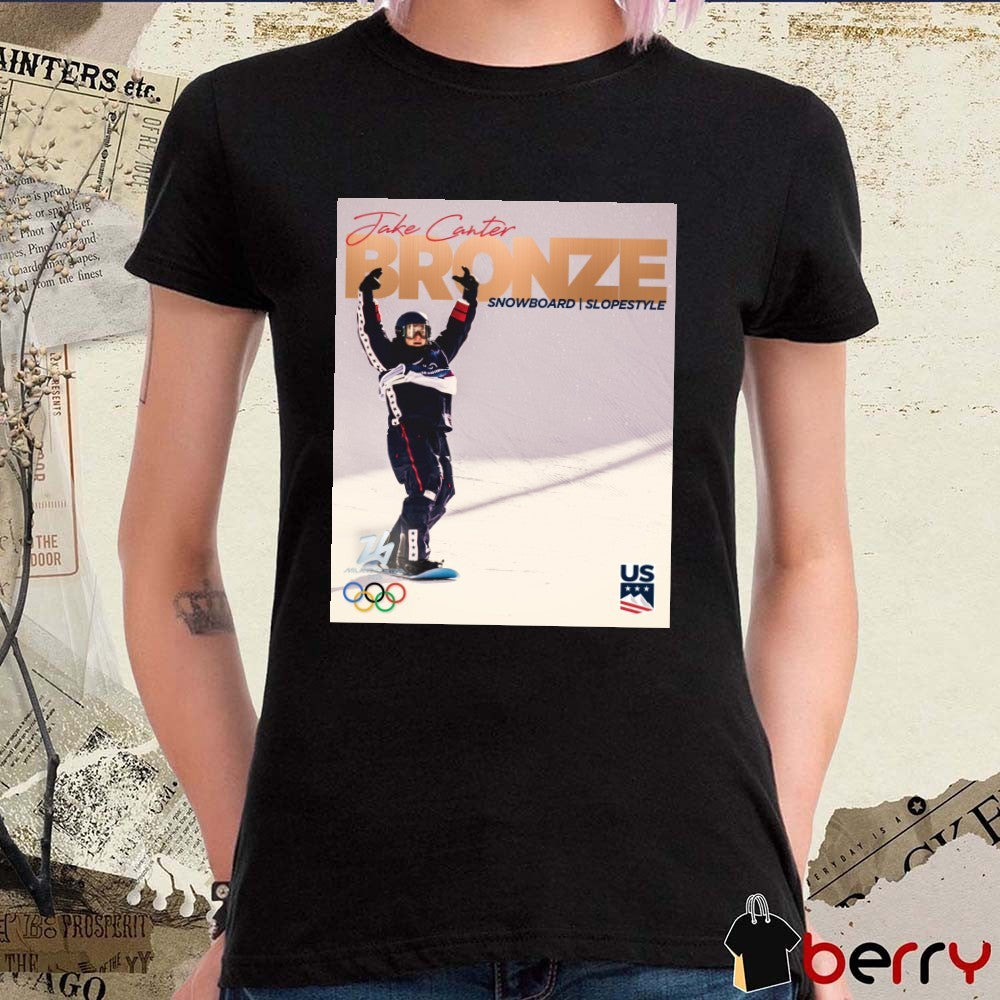 Jake Canter Snowboard Slopestyle Bronze Medal 2026 Winter Olympics t-shirt