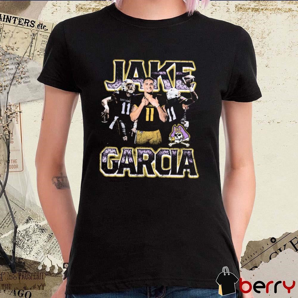 Jake Garcia East Carolina Pirates football 90s Retro Graphic t-shirt