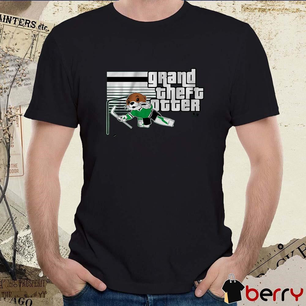Jake Oettinger Grand Theft Otter Dallas Stars Hockey t-shirt