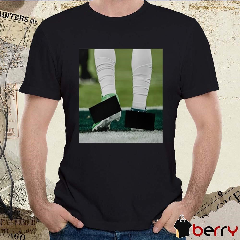 Jalen Hurts The Banned Two Different Colored Jordans Philadelphia Eagles NFL Poster t-shirt