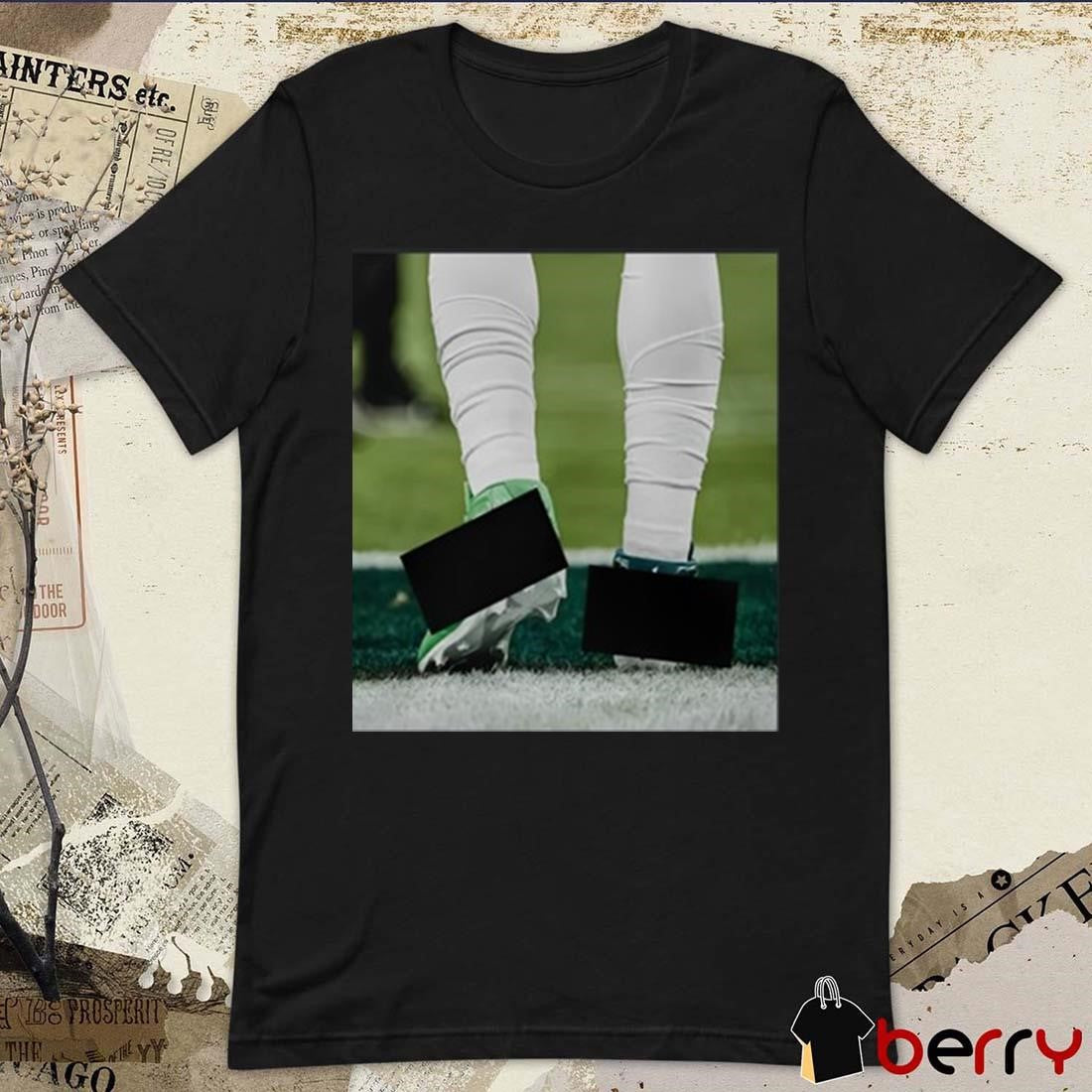 Jalen Hurts The Banned Two Different Colored Jordans Philadelphia Eagles NFL Poster t-shirt