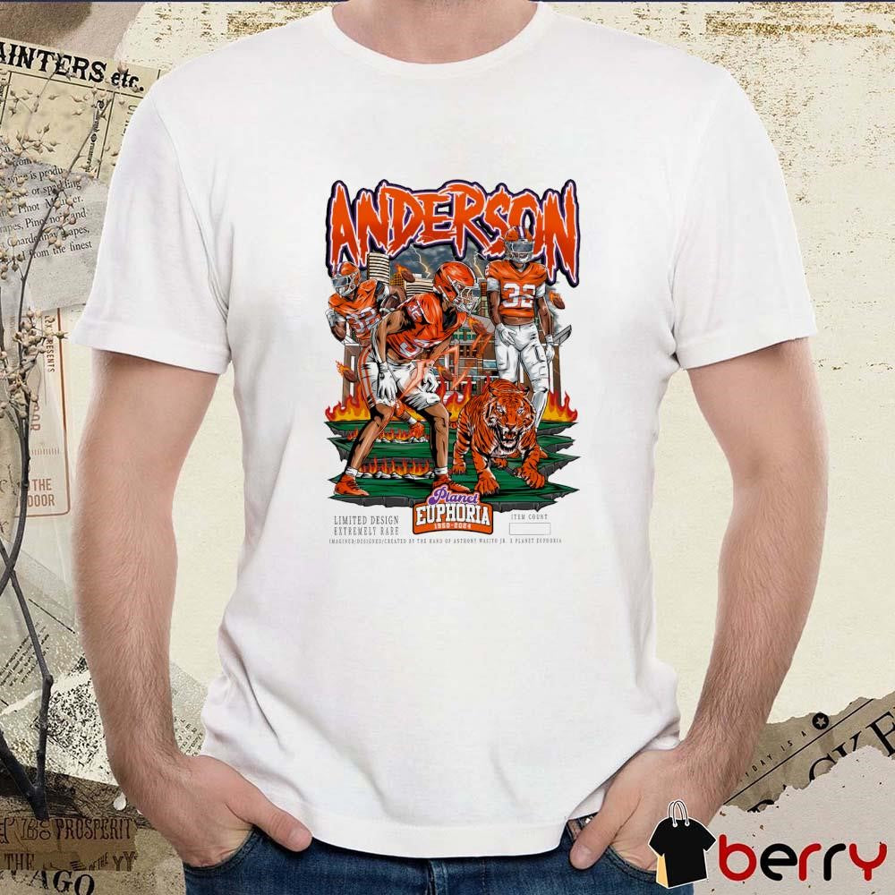Jamal Anderson Atlanta Falcons NFL Planet Euphoria Artwork t-shirt
