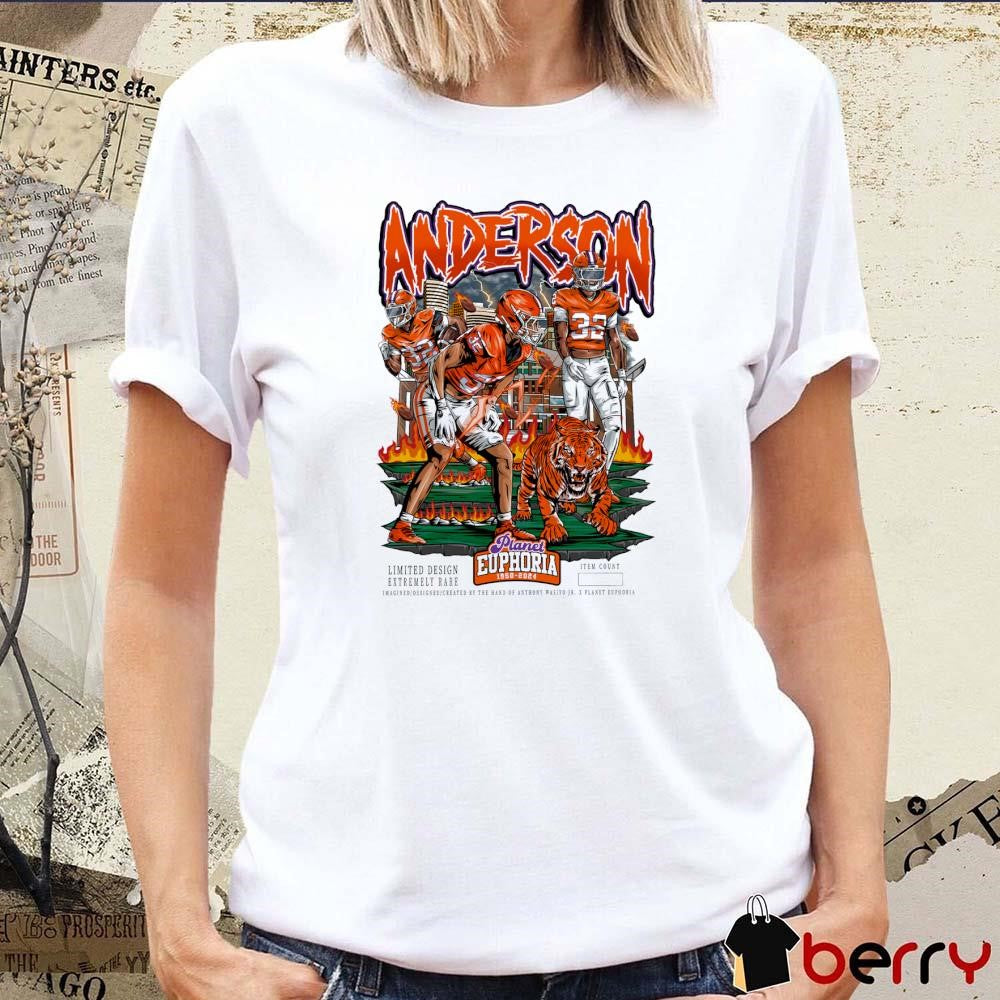Jamal Anderson Atlanta Falcons NFL Planet Euphoria Artwork t-shirt
