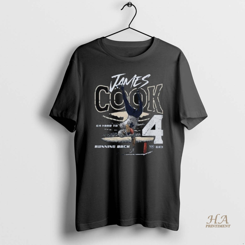 Official James Cook Buffalo 64 Yd Td Running Back Long Sleve T-Shirts, Hoodie, Sweatshirt | InkNestWear.com