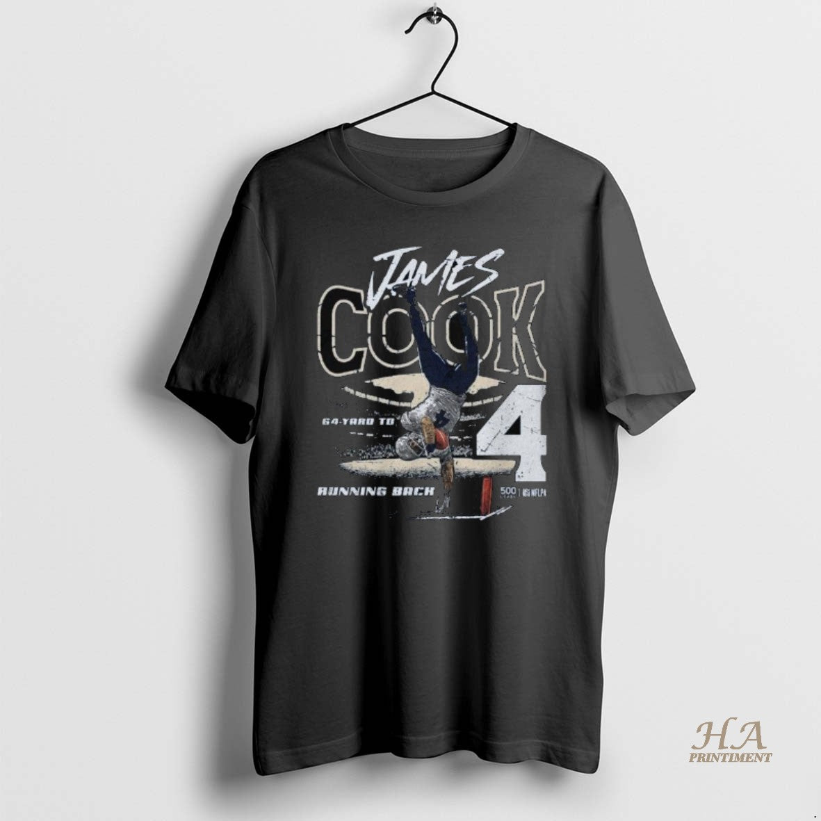 Official James Cook Buffalo 64 Yd Td Running Back Long Sleve T-Shirts, Hoodie, Sweatshirt | InkNestWear.com
