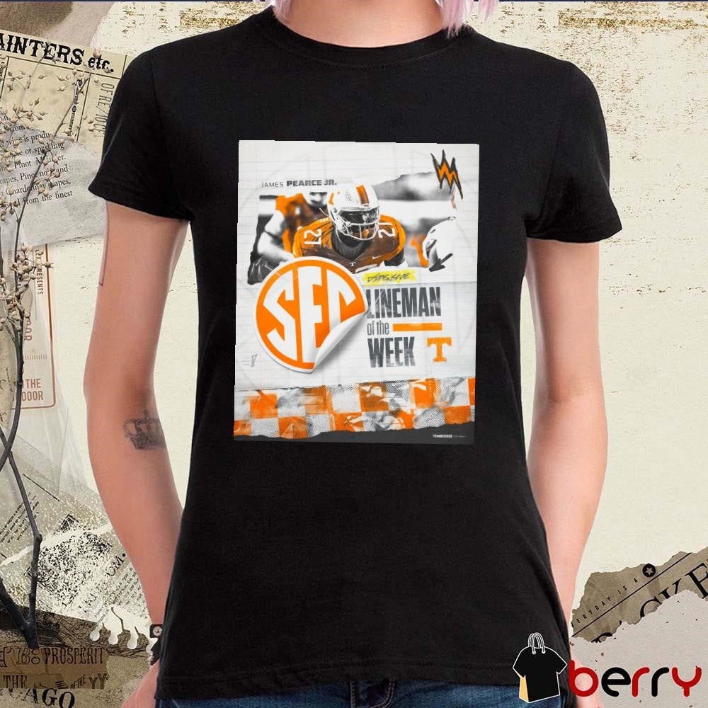 James Pearce Jr. Tennessee Vols Lineman Of The Week Poster t-shirt