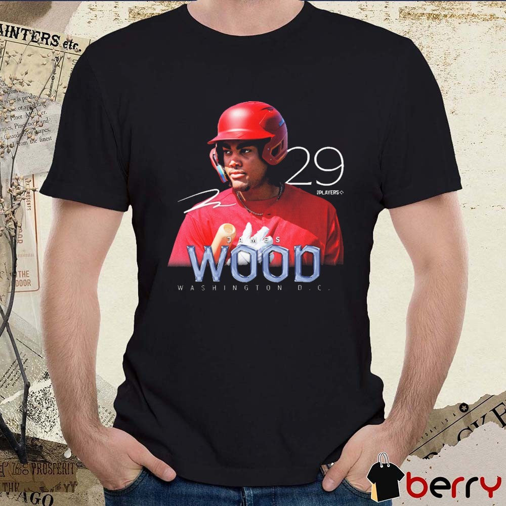 James Wood Breakout Series #29 Washington DC Washington Nationals MLB Signature Portrait t-shirt