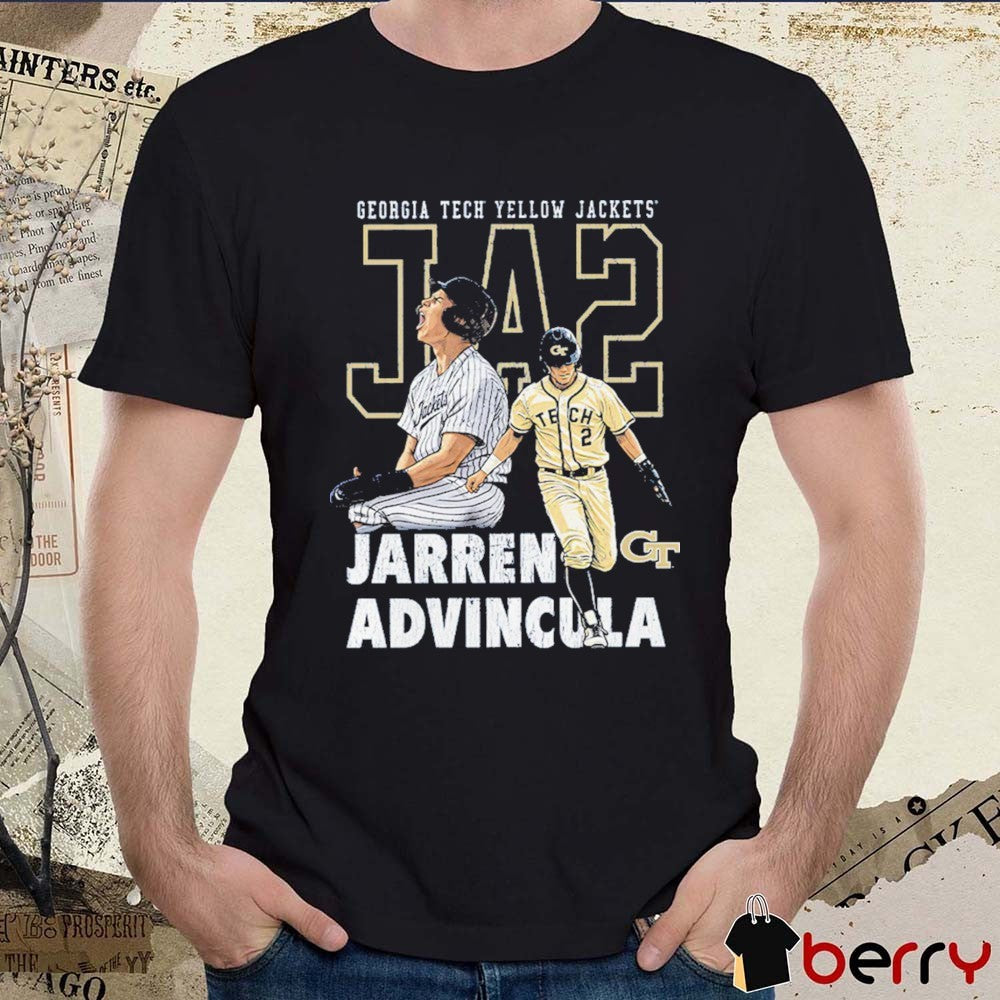 Jarren Advincula Georgia Tech Yellow Jackets JA2 2026 NCAA Baseball t-shirt