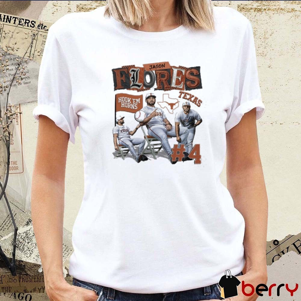 Jason Flores Texas Longhorns Hook ’em Horns t-shirt