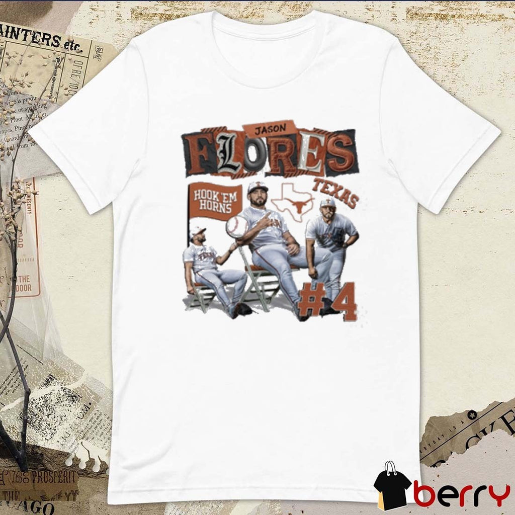 Jason Flores Texas Longhorns Hook ’em Horns t-shirt