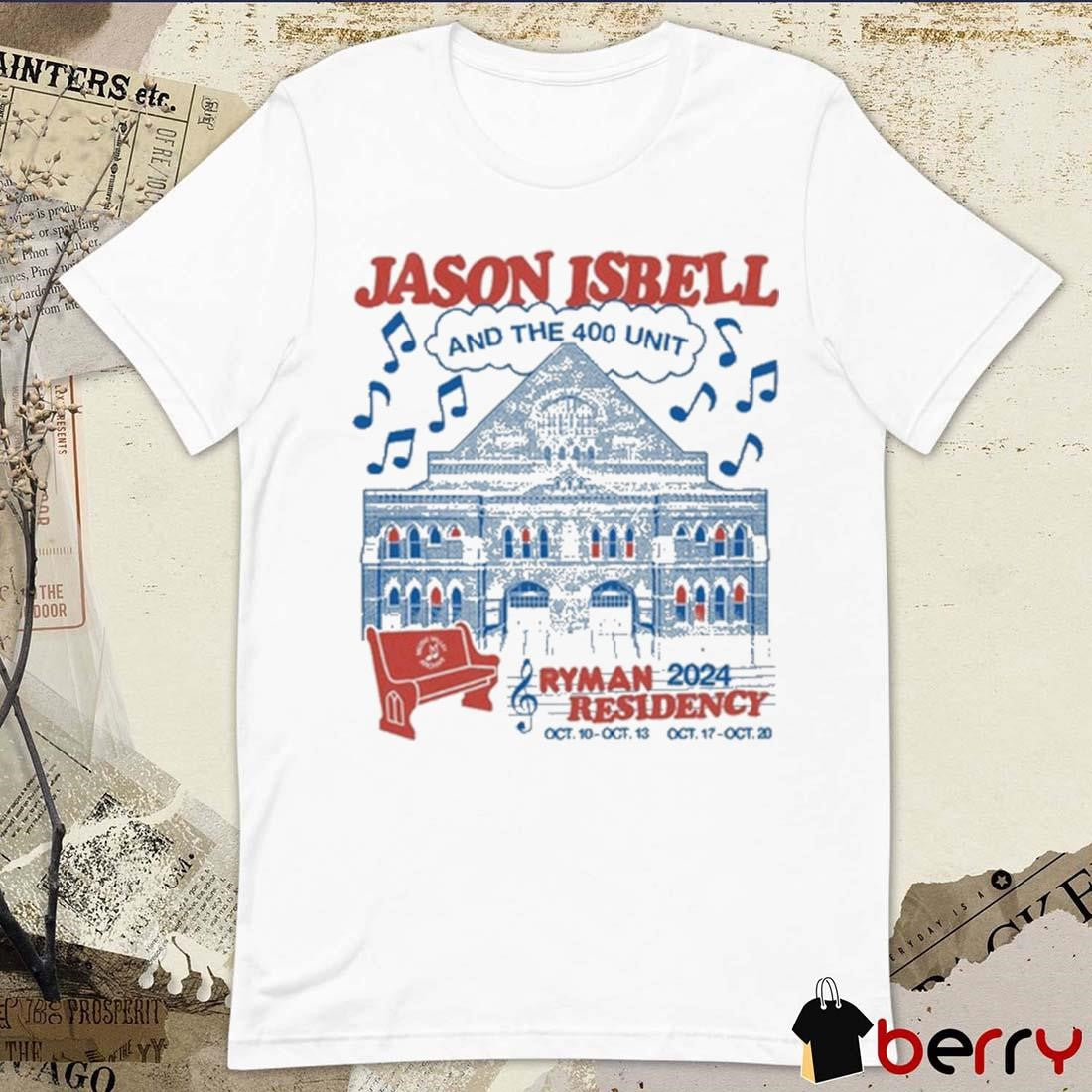 Jason Isbell At Ryman Auditorium On Oct 10, 2024 t-shirt