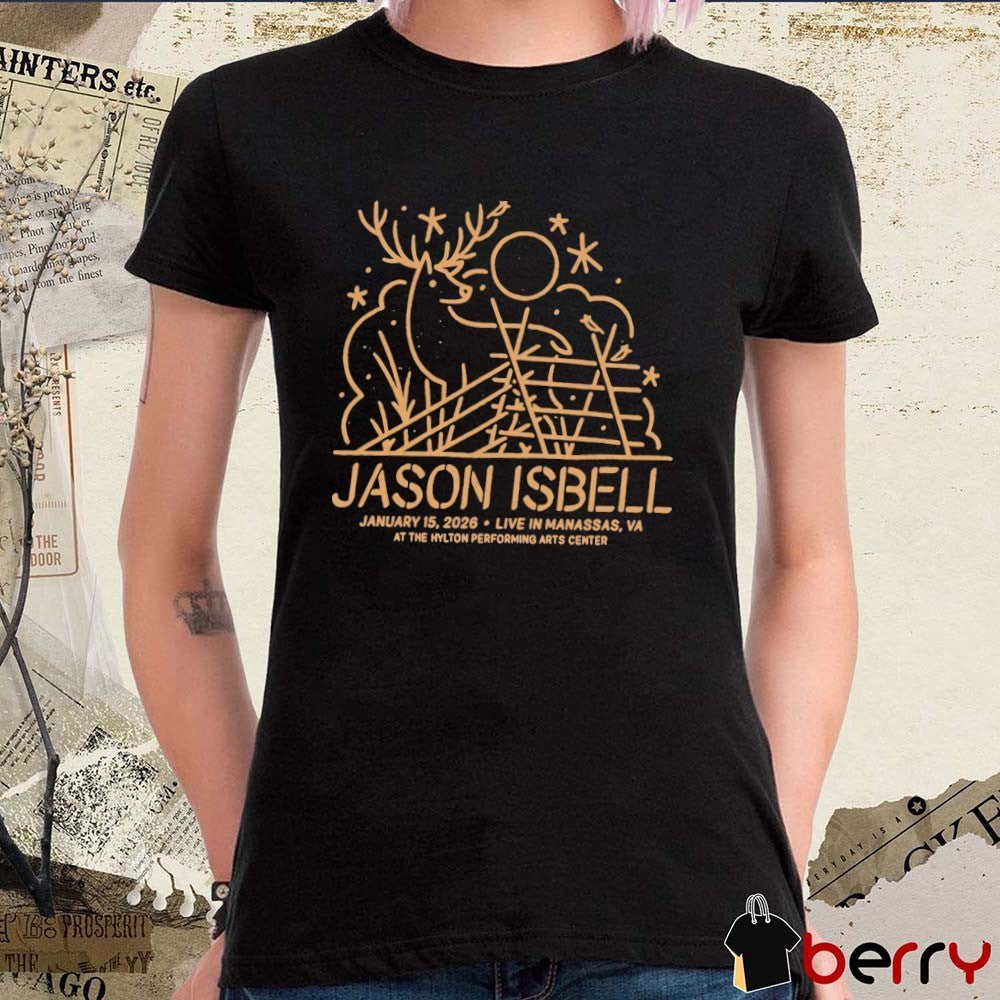 Jason Isbell In Manassas VA On January 15 2026 At The Hylton Performing Arts Center t-shirt